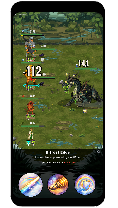 Alternative battle view